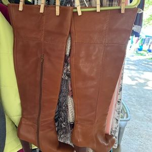 Aldo knee high  genuine leather brown boots